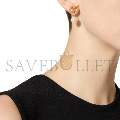 VALENTINO GARAVANI VLOGO SIGNATURE BEADED PENDANT EARRINGS VALENTINO GARAVANI VLOGO SIGNATURE BEADED PENDANT EARRINGS